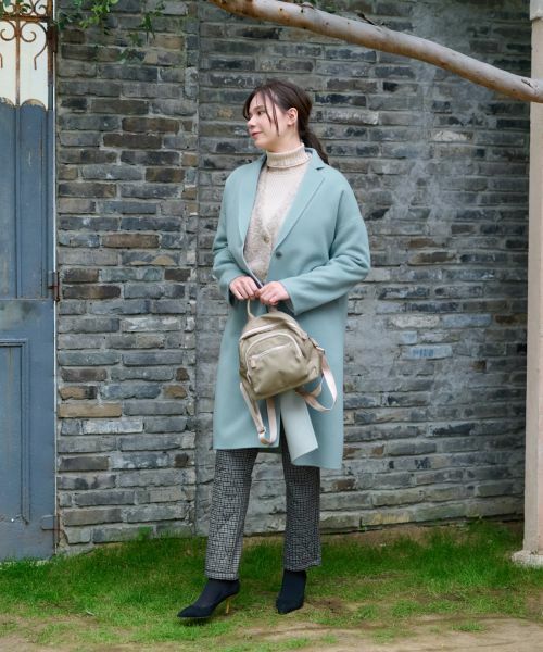 CARA O CRUZ / キャラ・オ・クルス ニット・セーター | 洗える 部分フリルのタートルニット | 詳細3