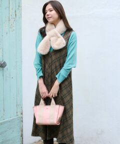 CARA O CRUZ / キャラ・オ・クルス ロング・マキシ丈ワンピース | チェックのジャンパースカート