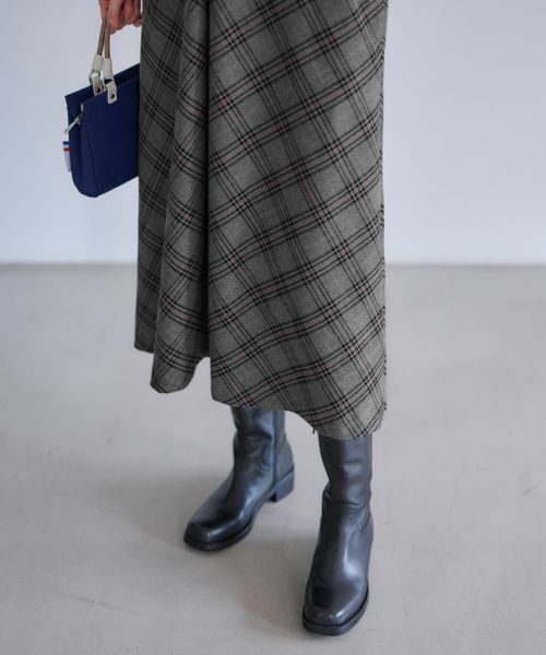 CARA O CRUZ / キャラ・オ・クルス ロング・マキシ丈ワンピース | チェックのジャンパースカート | 詳細27