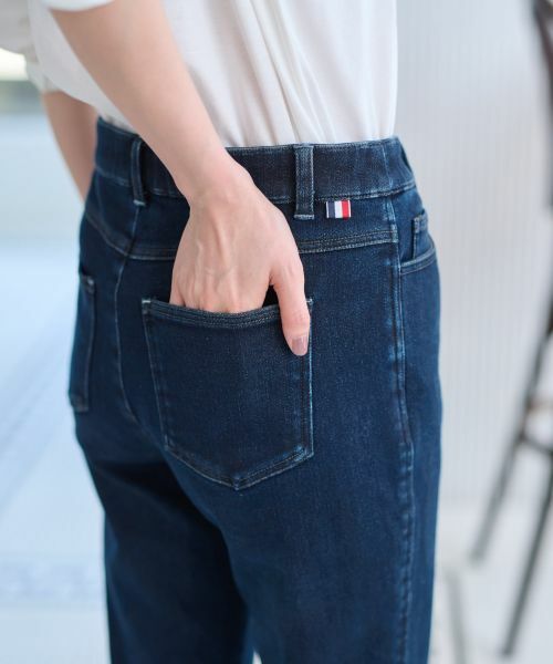 CARA O CRUZ / キャラ・オ・クルス その他パンツ | 【あったか】裏起毛のデニムジャージパンツ | 詳細18