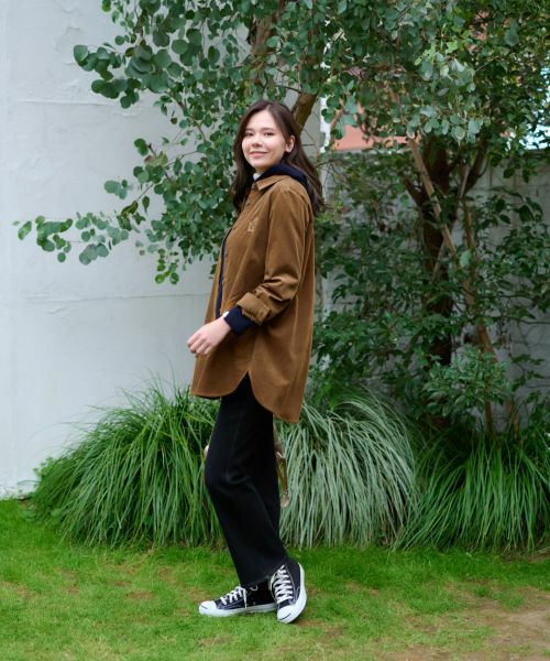 CARA O CRUZ / キャラ・オ・クルス その他パンツ | 【あったか】裏起毛のデニムジャージのブラックパンツ | 詳細5