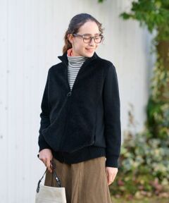CARA O CRUZ / キャラ・オ・クルス カーディガン・ボレロ | もこもこジップアップカーディガン
