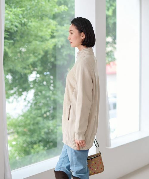 CARA O CRUZ / キャラ・オ・クルス カーディガン・ボレロ | もこもこジップアップカーディガン | 詳細12