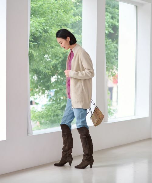 CARA O CRUZ / キャラ・オ・クルス カーディガン・ボレロ | もこもこジップアップカーディガン | 詳細18