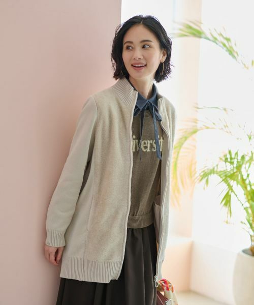 CARA O CRUZ / キャラ・オ・クルス カーディガン・ボレロ | もこもこジップアップカーディガン | 詳細22