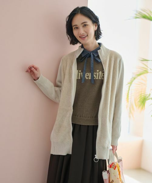 CARA O CRUZ / キャラ・オ・クルス カーディガン・ボレロ | もこもこジップアップカーディガン | 詳細23