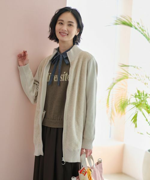 CARA O CRUZ / キャラ・オ・クルス カーディガン・ボレロ | もこもこジップアップカーディガン | 詳細24