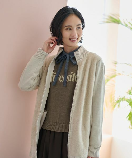 CARA O CRUZ / キャラ・オ・クルス カーディガン・ボレロ | もこもこジップアップカーディガン | 詳細25