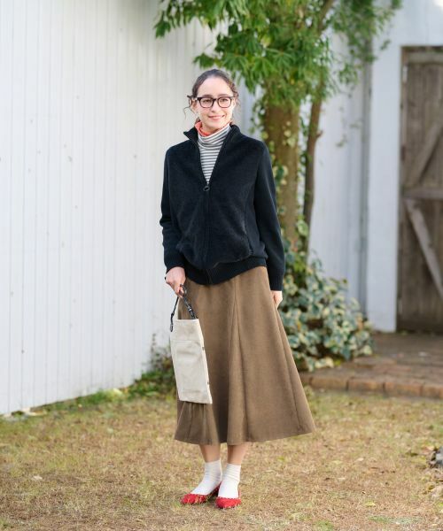 CARA O CRUZ / キャラ・オ・クルス カーディガン・ボレロ | もこもこジップアップカーディガン | 詳細3