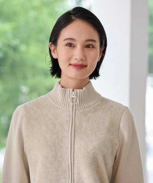 CARA O CRUZ / キャラ・オ・クルス カーディガン・ボレロ | もこもこジップアップカーディガン | 詳細30