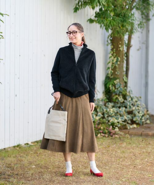 CARA O CRUZ / キャラ・オ・クルス カーディガン・ボレロ | もこもこジップアップカーディガン | 詳細4