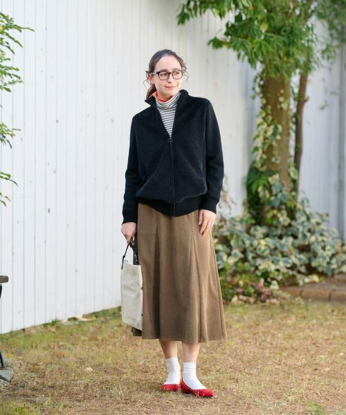 CARA O CRUZ / キャラ・オ・クルス カーディガン・ボレロ | もこもこジップアップカーディガン | 詳細5