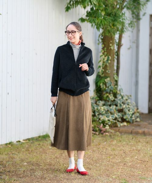 CARA O CRUZ / キャラ・オ・クルス カーディガン・ボレロ | もこもこジップアップカーディガン | 詳細6