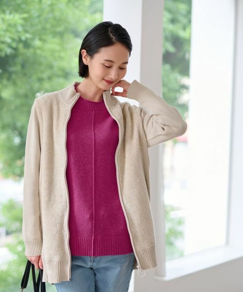 CARA O CRUZ / キャラ・オ・クルス カーディガン・ボレロ | もこもこジップアップカーディガン | 詳細9