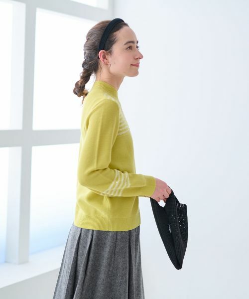 CARA O CRUZ / キャラ・オ・クルス ニット・セーター | スパンコールのボーダーニット【CoC by CARA O CRUZ】 | 詳細10