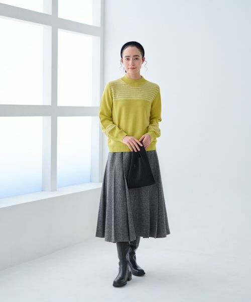 CARA O CRUZ / キャラ・オ・クルス ニット・セーター | スパンコールのボーダーニット【CoC by CARA O CRUZ】 | 詳細12