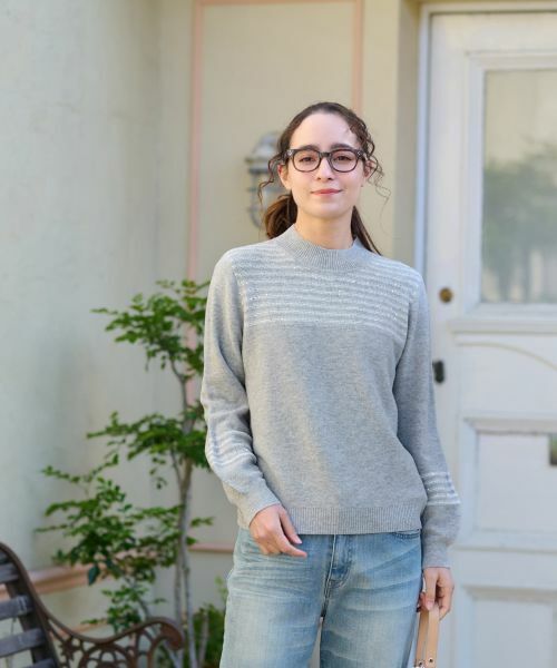 CARA O CRUZ / キャラ・オ・クルス ニット・セーター | スパンコールのボーダーニット【CoC by CARA O CRUZ】 | 詳細18