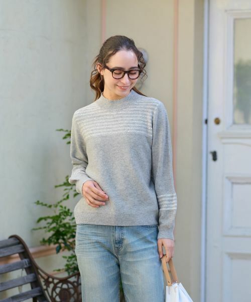 CARA O CRUZ / キャラ・オ・クルス ニット・セーター | スパンコールのボーダーニット【CoC by CARA O CRUZ】 | 詳細19