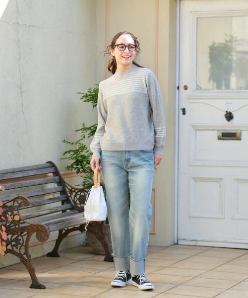 CARA O CRUZ / キャラ・オ・クルス ニット・セーター | スパンコールのボーダーニット【CoC by CARA O CRUZ】 | 詳細22