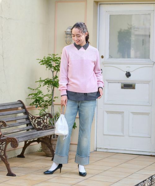 CARA O CRUZ / キャラ・オ・クルス ニット・セーター | スパンコールのボーダーニット【CoC by CARA O CRUZ】 | 詳細4