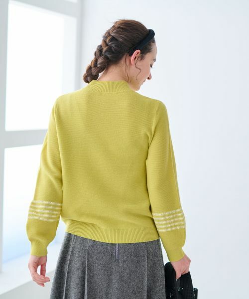 CARA O CRUZ / キャラ・オ・クルス ニット・セーター | スパンコールのボーダーニット【CoC by CARA O CRUZ】 | 詳細9