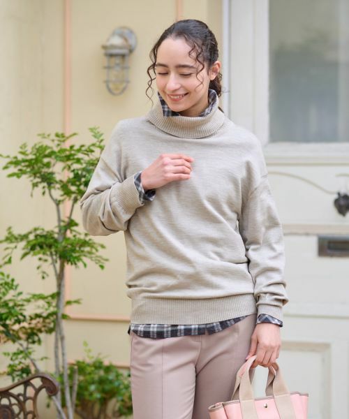 CARA O CRUZ / キャラ・オ・クルス ニット・セーター | 【質感がいい】タートルネックニット【CARIAGGI】 | 詳細10