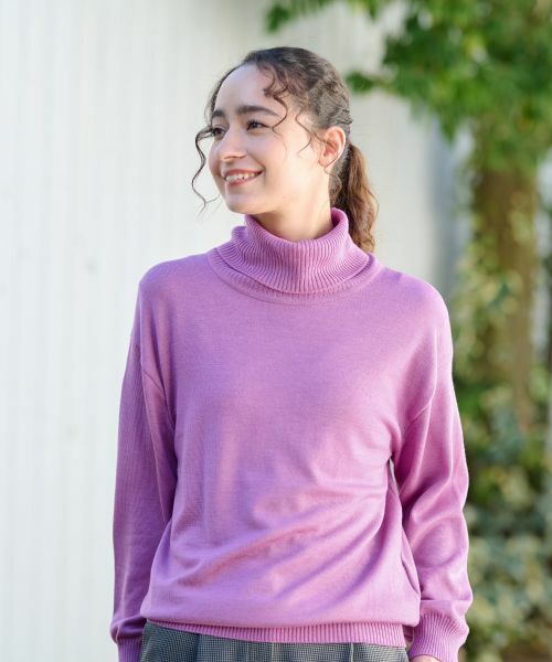 CARA O CRUZ / キャラ・オ・クルス ニット・セーター | 【質感がいい】タートルネックニット【CARIAGGI】 | 詳細14