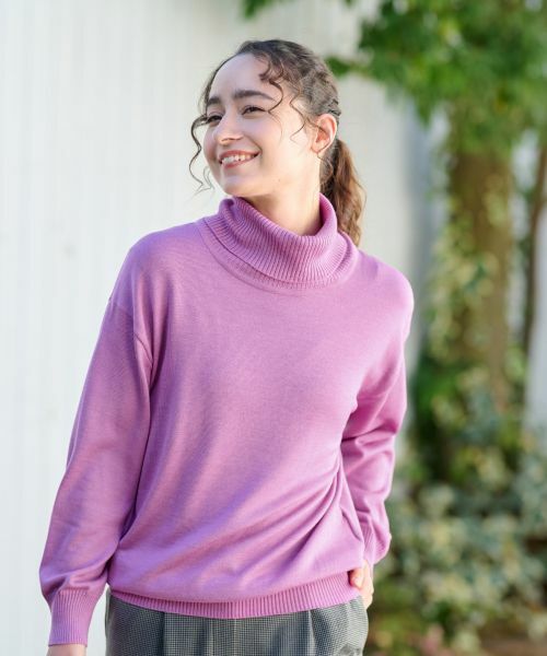 CARA O CRUZ / キャラ・オ・クルス ニット・セーター | 【質感がいい】タートルネックニット【CARIAGGI】 | 詳細15