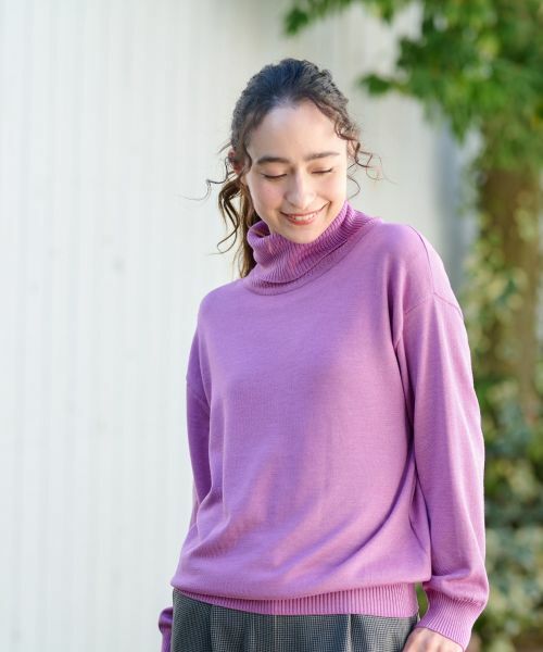 CARA O CRUZ / キャラ・オ・クルス ニット・セーター | 【質感がいい】タートルネックニット【CARIAGGI】 | 詳細16