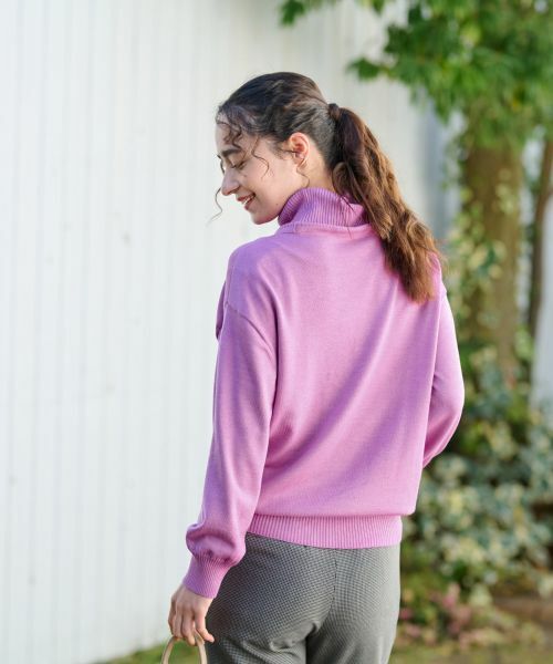 CARA O CRUZ / キャラ・オ・クルス ニット・セーター | 【質感がいい】タートルネックニット【CARIAGGI】 | 詳細17