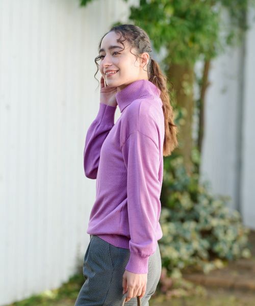 CARA O CRUZ / キャラ・オ・クルス ニット・セーター | 【質感がいい】タートルネックニット【CARIAGGI】 | 詳細18