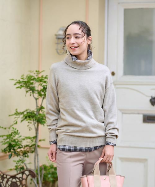 CARA O CRUZ / キャラ・オ・クルス ニット・セーター | 【質感がいい】タートルネックニット【CARIAGGI】 | 詳細8