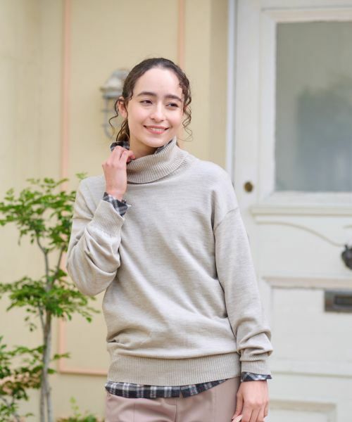 CARA O CRUZ / キャラ・オ・クルス ニット・セーター | 【質感がいい】タートルネックニット【CARIAGGI】 | 詳細9