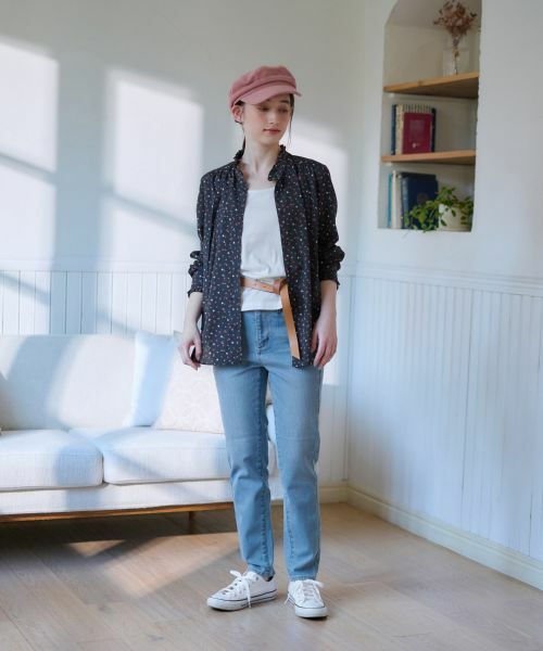 CARA O CRUZ / キャラ・オ・クルス シャツ・ブラウス | 洗える タイ付き小花柄 バンドカラーブラウス【CoC by CARA O CRUZ】 | 詳細14