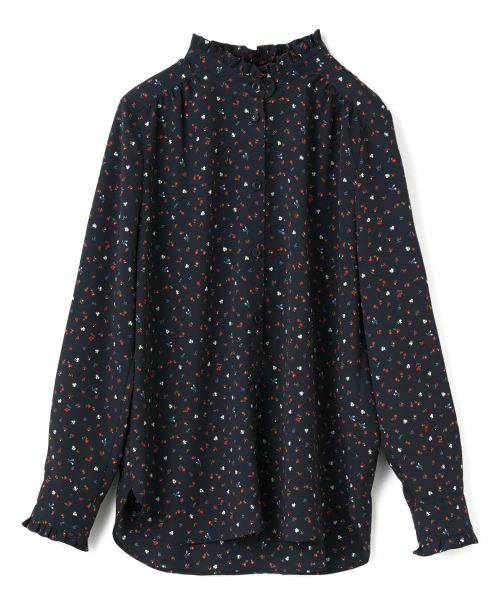 CARA O CRUZ / キャラ・オ・クルス シャツ・ブラウス | 洗える タイ付き小花柄 バンドカラーブラウス【CoC by CARA O CRUZ】 | 詳細19