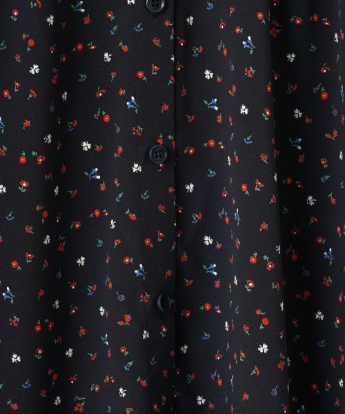 CARA O CRUZ / キャラ・オ・クルス シャツ・ブラウス | 洗える タイ付き小花柄 バンドカラーブラウス【CoC by CARA O CRUZ】 | 詳細22