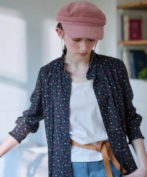 CARA O CRUZ / キャラ・オ・クルス シャツ・ブラウス | 洗える タイ付き小花柄 バンドカラーブラウス【CoC by CARA O CRUZ】 | 詳細3