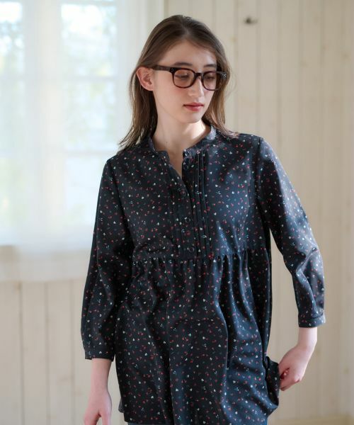 CARA O CRUZ / キャラ・オ・クルス シャツ・ブラウス | 洗える小花柄プルオーバーブラウス【CoC by CARA O CRUZ】 | 詳細5