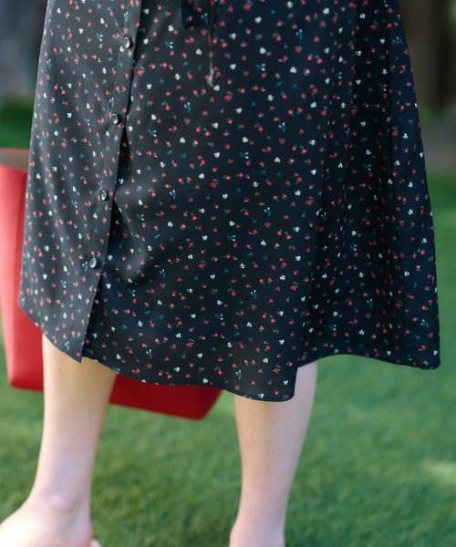 CARA O CRUZ / キャラ・オ・クルス ドレス | 洗える ベルト付き小花柄シャツワンピース【CoC by CARA O CRUZ】 | 詳細21