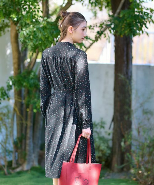 CARA O CRUZ / キャラ・オ・クルス ドレス | 洗える ベルト付き小花柄シャツワンピース【CoC by CARA O CRUZ】 | 詳細5