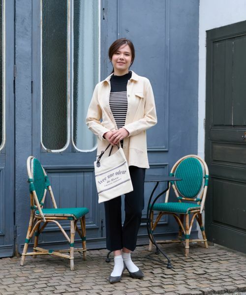 CARA O CRUZ / キャラ・オ・クルス テーラードジャケット | 洗える のびのびシャツジャケット | 詳細16