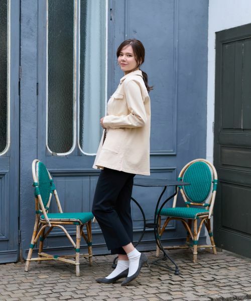 CARA O CRUZ / キャラ・オ・クルス テーラードジャケット | 洗える のびのびシャツジャケット | 詳細19