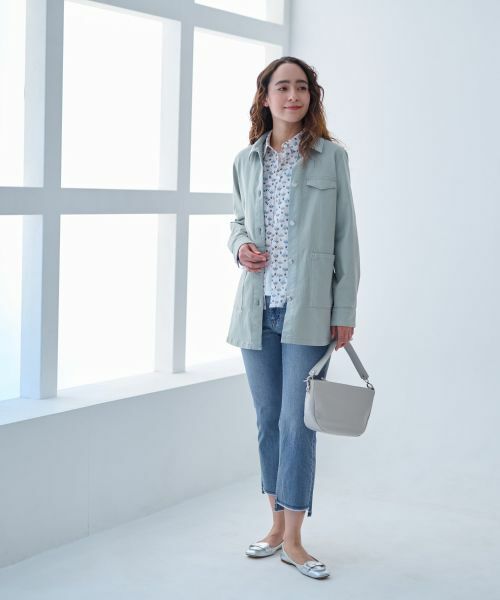 CARA O CRUZ / キャラ・オ・クルス テーラードジャケット | 洗える のびのびシャツジャケット | 詳細5