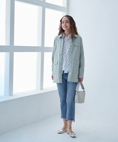 CARA O CRUZ / キャラ・オ・クルス テーラードジャケット | 洗える のびのびシャツジャケット | 詳細6