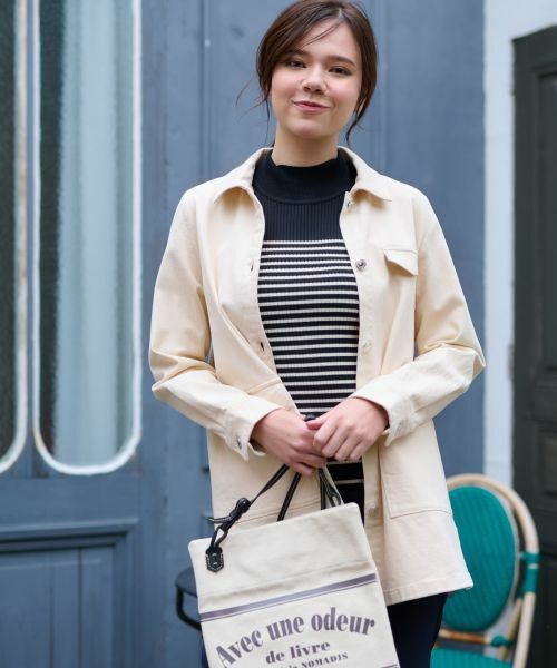 CARA O CRUZ / キャラ・オ・クルス テーラードジャケット | 洗える のびのびシャツジャケット | 詳細8