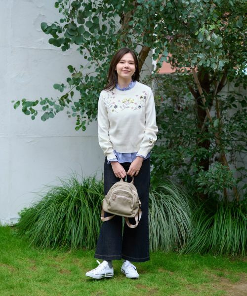 CARA O CRUZ / キャラ・オ・クルス デニムパンツ | 洗える ストレッチワイドデニム | 詳細15