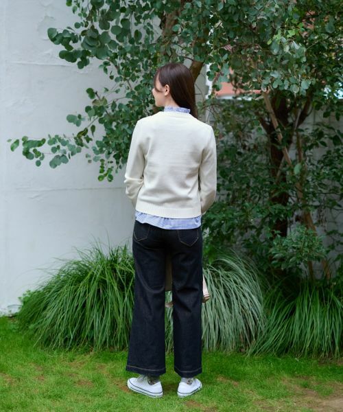 CARA O CRUZ / キャラ・オ・クルス デニムパンツ | 洗える ストレッチワイドデニム | 詳細16