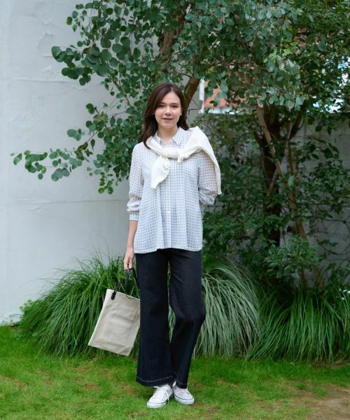 CARA O CRUZ / キャラ・オ・クルス デニムパンツ | 洗える ストレッチワイドデニム | 詳細17