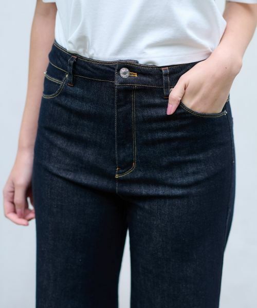 CARA O CRUZ / キャラ・オ・クルス デニムパンツ | 洗える ストレッチワイドデニム | 詳細20