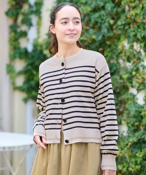 CARA O CRUZ / キャラ・オ・クルス カーディガン・ボレロ | 洗える ボーダーカ−ディガン | 詳細12